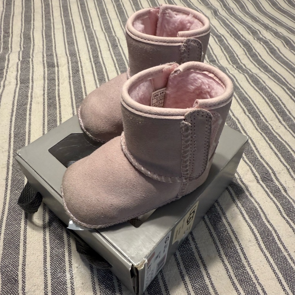Cozy Pink Baby Boots